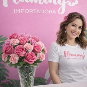 Florero de Vidrio Grande Transparente con Diseño Elegante