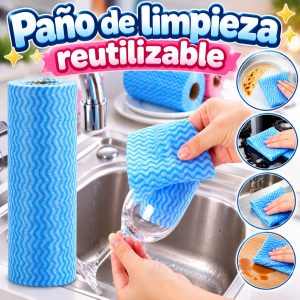 Paño de Limpieza Reutilizable en Rollo