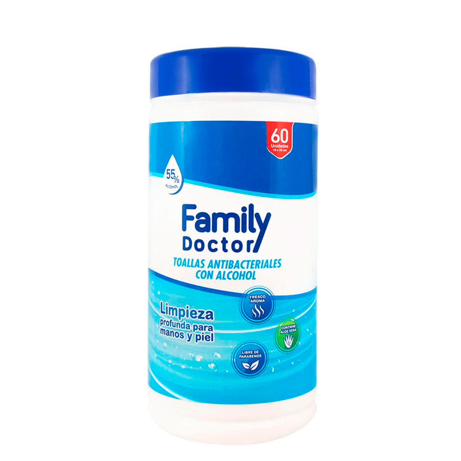 Toallas Antibacteriales con Alcohol Family Doctor - Imagen 5