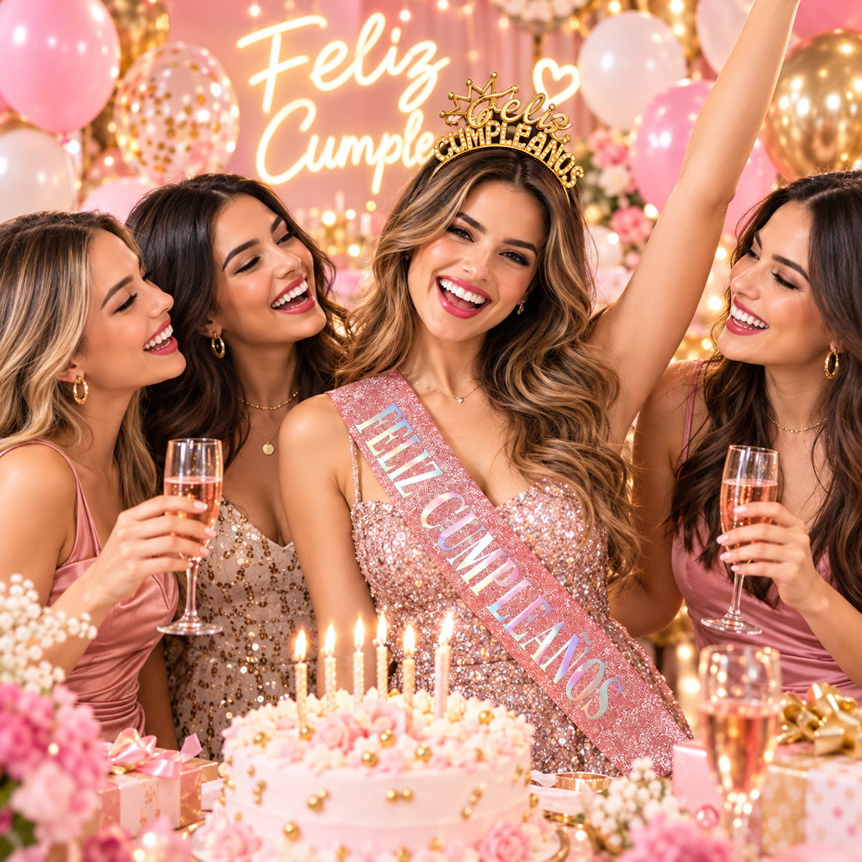 Set de Corona y Banda de Cumpleaños