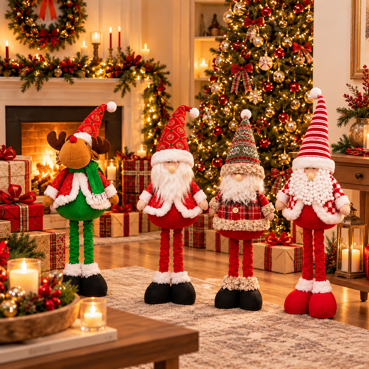 Muñeco Navideño Patilargo de 65 cm – Modelos Surtidos - Imagen 2