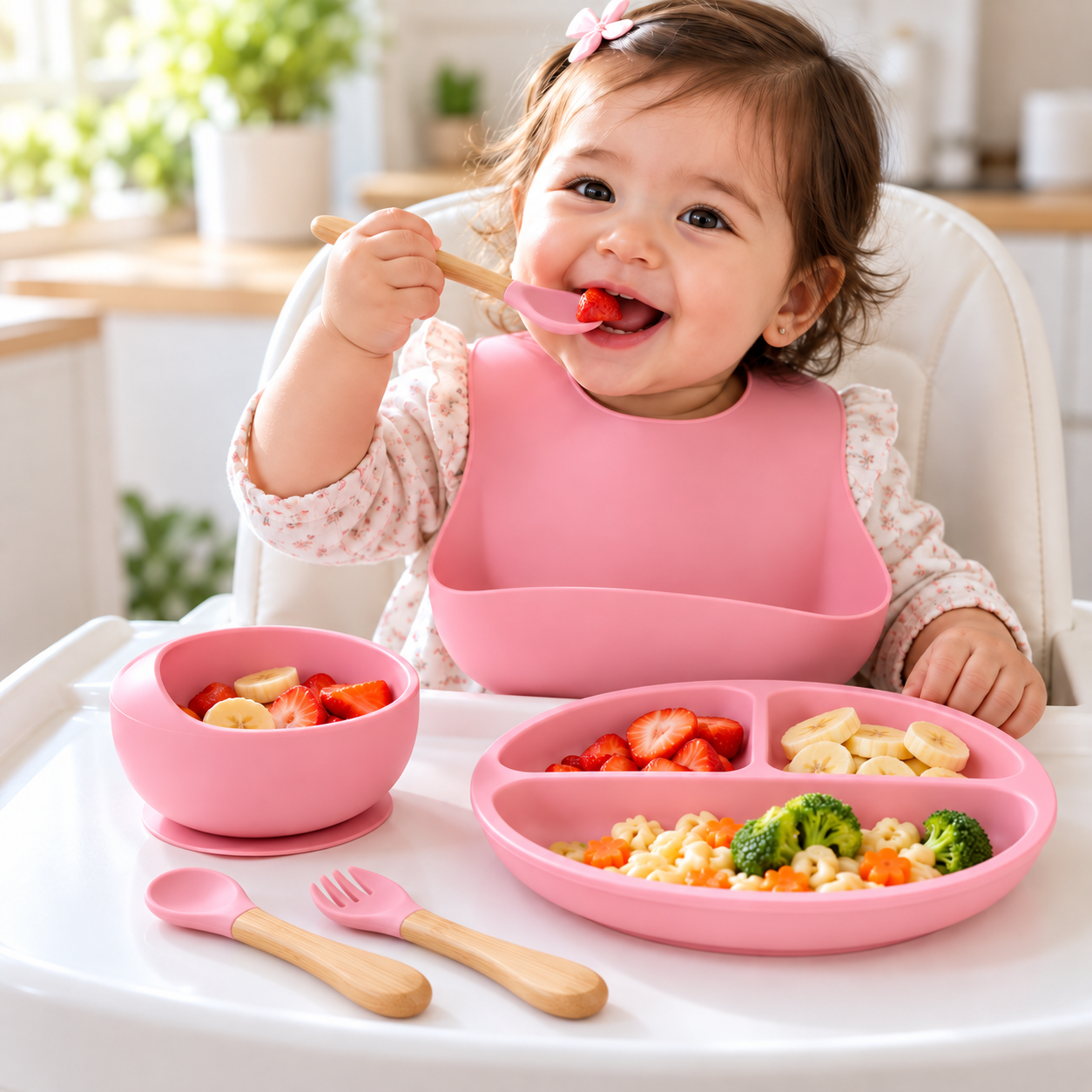 Set de Alimentación de Silicona para Bebé - Imagen 2