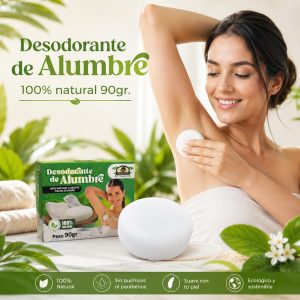 Desodorante de Alumbre Natural en Piedra