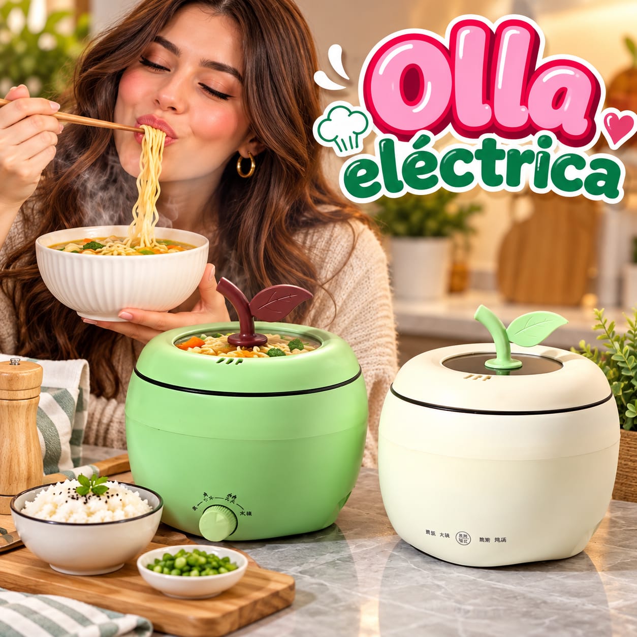 Olla Eléctrica Multifuncional Portátil
